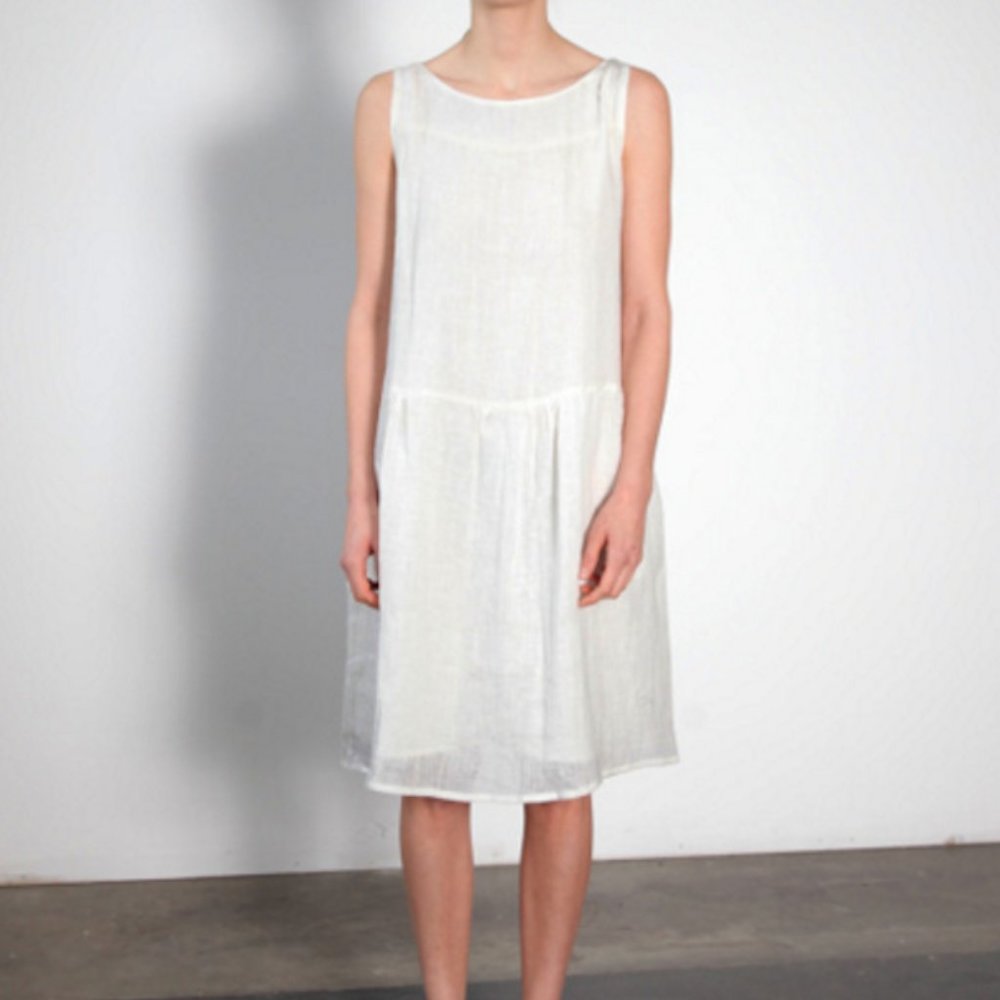 Ursa Minor Degas Dress - White - Small - Linen